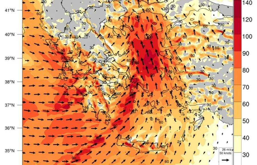 κακοκαιρία, καιρός, meteo καιρός